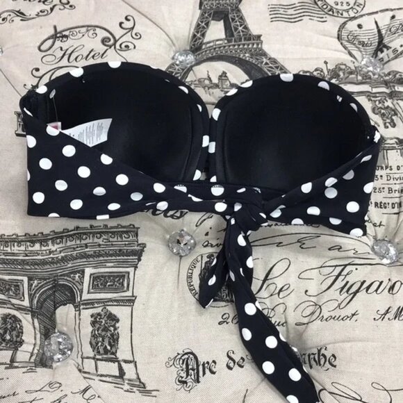 Kate Spade New York Lia Dot Bandeau Bikini Top - Picture 5 of 6